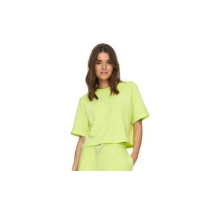 Only Onlsasja S-S Top Box Ub Swt Crop Top Κοντομάνικο Γυναικείο (15293691 SUNNY LIME-DRIVE)