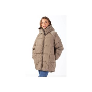 Only Onlasta Oversized Coat Cc Otw Μπουφάν Puffer Γυναικείο (15293818 WALNUT-CONTRAST M)