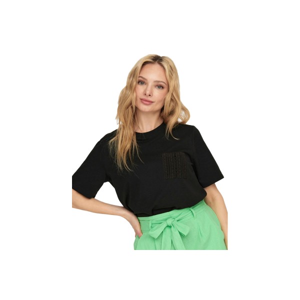 Only Onladina S-S Pocket Top Jrs T-Shirt Γυναικείο (15294235 BLACK)