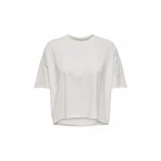 Only Onlworld S-S Boxy Short Pleat Top Cs Jrs T-Shirt Γυναικείο (15296617 CLOUD DANCER)