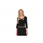 Only Onllisa Ls Squareneck Knt Crop Top Μακρυμάνικο Γυναικείο