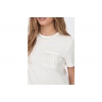 Only Onlrhine Ss Detail Top Jrs T-Shirt Γυναικείο 