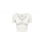 Only Onlbetty S-S V-Neck Top Κοντομάνικο Γυναικείο (15311919 CLOUD DANCER)