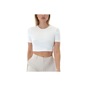 Only Onlrene S-S Open Back Heart Top Jrs Crop Top Κοντομάνικο (15315362 CLOUD DANCER)