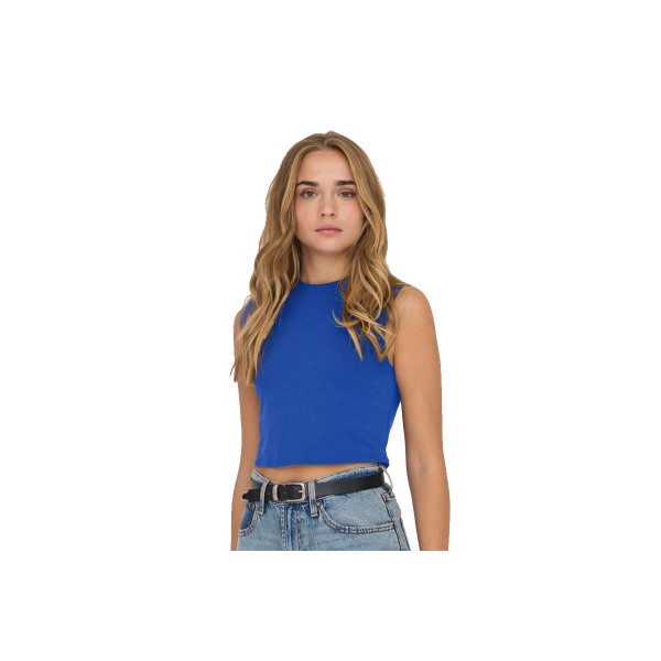 Only Onlchoice S-L  Jrs Crop Top Αμάνικο Γυναικείο (15315376 DAZZLING BLUE)