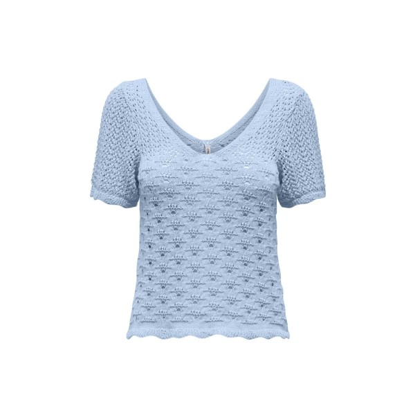 Only Onlbecca Life Ss Top Κοντομάνικο Γυναικείο (15318713 CASHMERE BLUE)