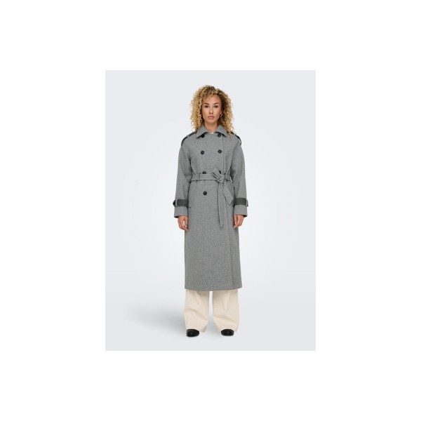 Only Onlirma Life Trenchcoat Otw Παλτό Γυναικείο (15325899 MEDIUM GREY MEL-DARK)