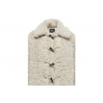 Only Onlviki Faux Fur Duffle Coat Otw Παλτό Γυναικείο (15325921 PUMICE STONE)