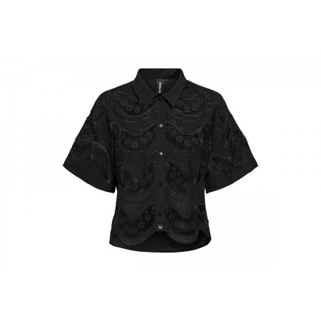 Only Onlsuko Life Ss Lace Shirt Xt Wvn 