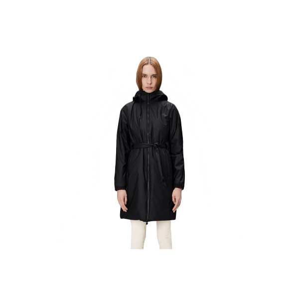 Rains Lohja Long Insulated Curve W3T2 Μπουφάν Αδιάβροχο Γυναικείο (15880 BLACK)