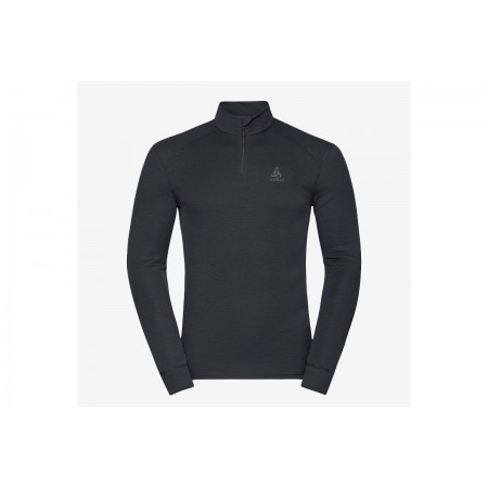 Odlo Active Warm Half Zip Ανδρική Ισοθερμική Μακρυμάνικη Μπλούζα Μαύρη