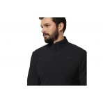 Jack Wolfskin Taunus Half Zip Ανδρική Μακρυμάνικη Μπλούζα με Ψηλό Λαιμό Μαύρη