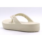 Crocs Classic Platform Σαγιονάρες Εκρού