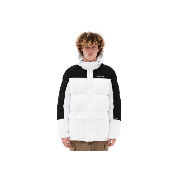 Emerson Μπουφάν Puffer Ανδρικό (232.EM10.57 WHITE-BLACK)