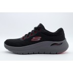 Skechers Arch Fit 2.0 Ανδρικά Sneakers Μαύρα, Γκρι, Κόκκινα