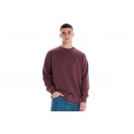 Emerson Classic Crew Neck Ανδρική Μακρυμάνικη Μπλούζα Μωβ