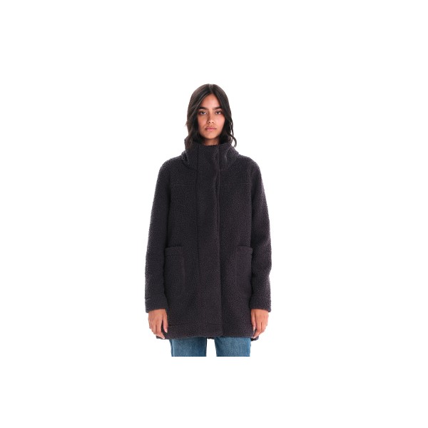 Emerson Παλτό Sherpa Γυναικείο (242.EW174.47 OFF BLACK)