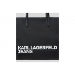 Karl Lagerfeld Essential Logo Γυναικεία Τσάντα Shopper Μαύρη