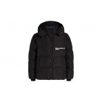 Karl Lagerfeld Hooded Regular Ανδρικό Puffer Μπουφάν με Κουκούλα