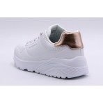 Skechers Metallic Mode Παιδικά Sneakers Λευκά, Μπρονζέ