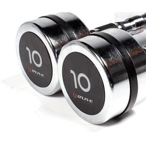 Real-Motion Αλτήρες Χρωμίου - Chromed Dumbbells 10Kg (362 49947)