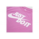 Nike Just Do It Βρεφικό - Παιδικό Κοντομάνικο T-Shirt Ροζ