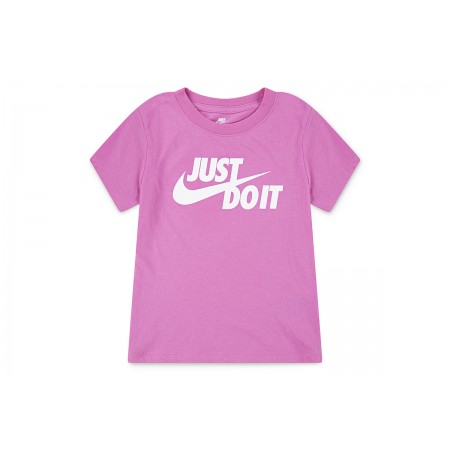 Nike Just Do It Βρεφικό - Παιδικό Κοντομάνικο T-Shirt Ροζ