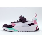 Puma Trinity AC Παιδικά Sneakers Λευκά, Ματζέντα, Βεραμάν