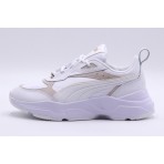 Puma Cassia Lux Γυναικεία Sneakers Λευκά, Μπεζ