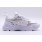 Puma Cassia Lux Γυναικεία Sneakers Λευκά, Μπεζ