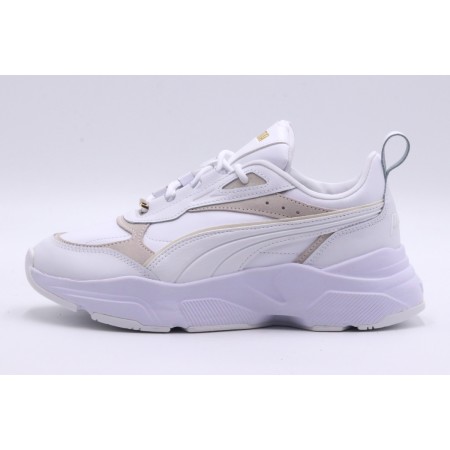 Puma Cassia Lux Γυναικεία Sneakers Λευκά, Μπεζ