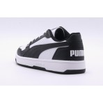 Puma Rebound Παιδικά Sneakers Μαύρα, Λευκά