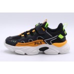 Fila Memory Spinel 3 V Παιδικά Sneakers Μαύρα, Πορτοκαλί, Λευκά