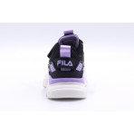 Fila Memory Spinel 3 V Παιδικά Sneakers Μαύρα, Μωβ, Λευκά