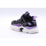 Fila Memory Spinel 3 V Παιδικά Sneakers Μαύρα, Μωβ, Λευκά