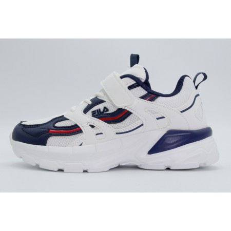 Fila Memory Hoppie V Παιδικά Sneakers Λευκά, Μπλε Σκούρο