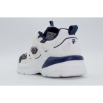 Fila Memory Hoppie V Παιδικά Sneakers Λευκά, Μπλε Σκούρο