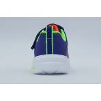 Skechers Glow Ultra Βρεφικά Sneakers Μπλε, Λαχανί, Λευκά, Πορτοκαλί