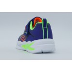 Skechers Glow Ultra Βρεφικά Sneakers Μπλε, Λαχανί, Λευκά, Πορτοκαλί