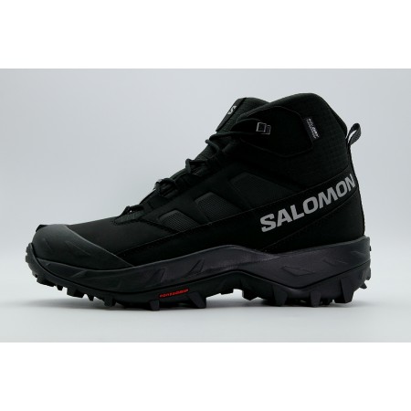 Salomon Crosstrak Waterproof Ανδρικά Χειμερινά Μποτάκια Μαύρα