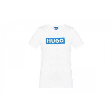 Hugo Classic B Γυναικείο Κοντομάνικο T-Shirt Λευκό, Μπλε