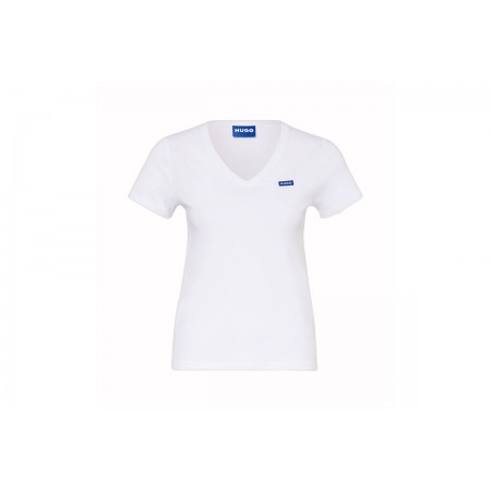 Hugo Classic V B Γυναικείο Κοντομάνικο T-Shirt Λευκό, Μπλε