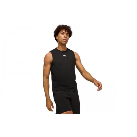 Puma Fit Cloudspun Tank Ανδρική Αμάνικη Μπλούζα Μαύρη