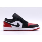 Jordan Air 1 Bred Toe Low Sneakers Μαύρα, Λευκά, Κόκκινα