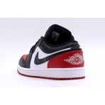 Jordan Air 1 Bred Toe Low Sneakers Μαύρα, Λευκά, Κόκκινα