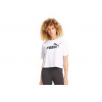 Puma Ess Cropped Logo T-Shirt Γυναικείο (586866 02)