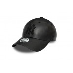 New Era New York Yankees PU 9Forty Καπέλο Strapback Μαύρο