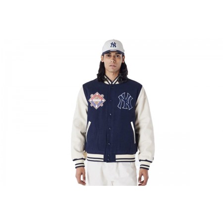 New Era New York Yankees Mlb Patch Navy Varsity Ζακέτα 