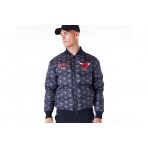 New Era NBA Chicago Bulls Unisex Puffer Μπουφάν Μαύρο, Κόκκινο