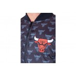 New Era NBA Chicago Bulls Unisex Puffer Μπουφάν Μαύρο, Κόκκινο